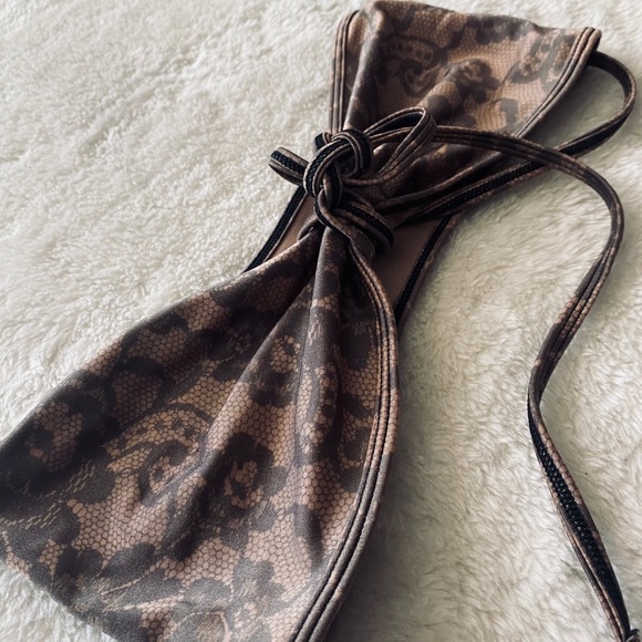 AmericanApparel 2-Piece Nude/Lace Pattern Swimsuit - Picture 5 of 9